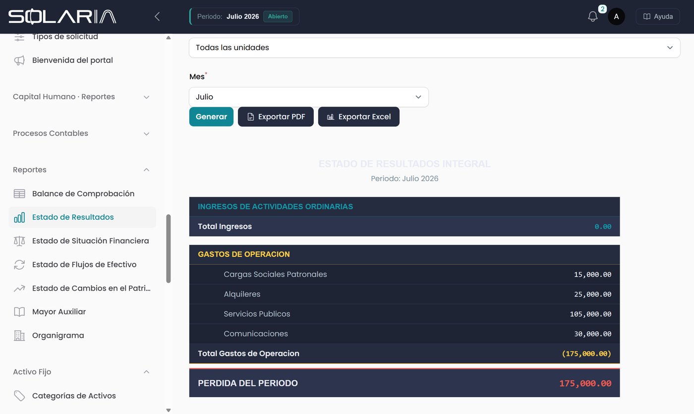 Estado de Resultados generado al instante
